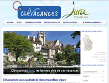 Tablet Screenshot of clevacances-jura.com